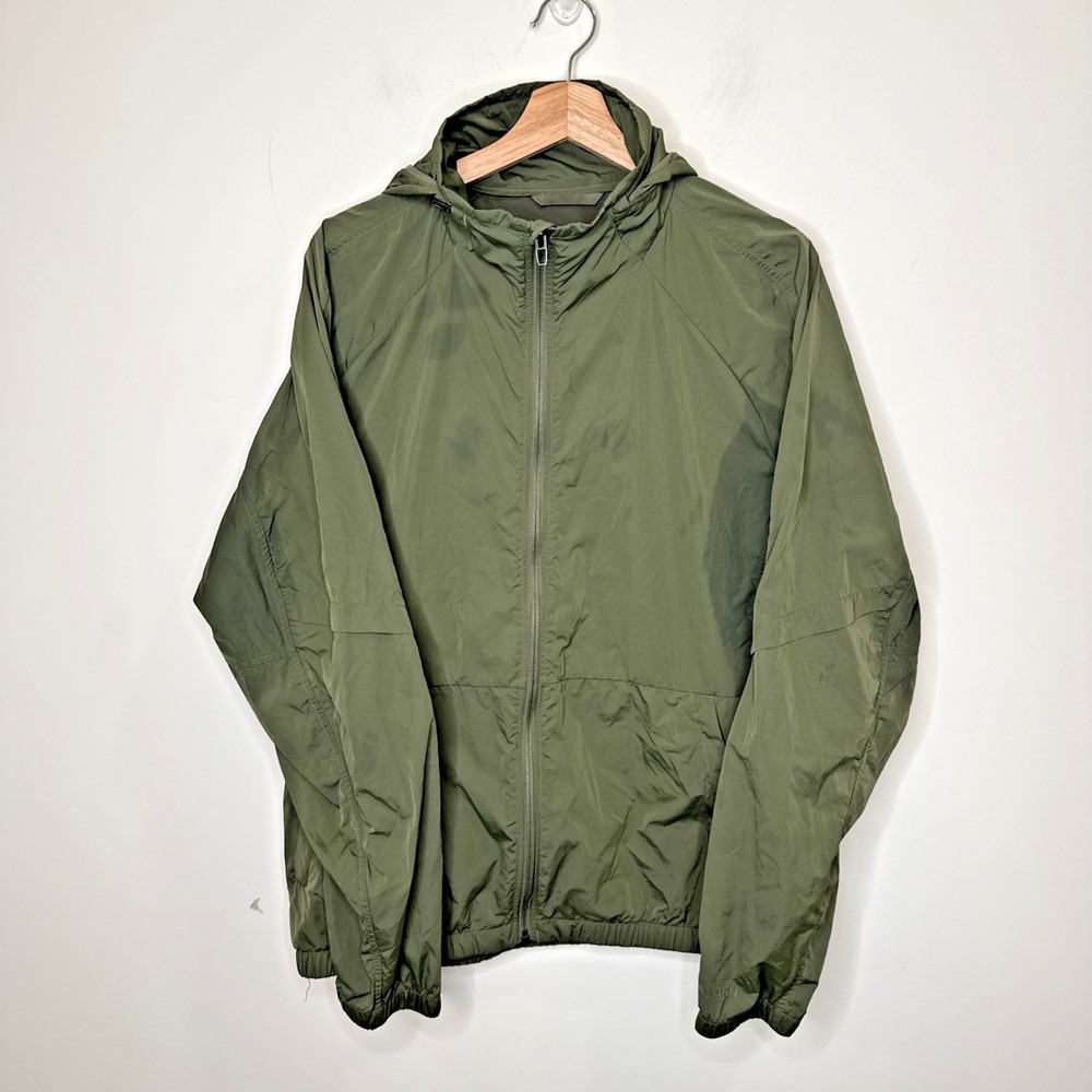 Lululemon Warp Light Jacket Packable Hooded Full Zip Athletic Vented Mens L Gorp